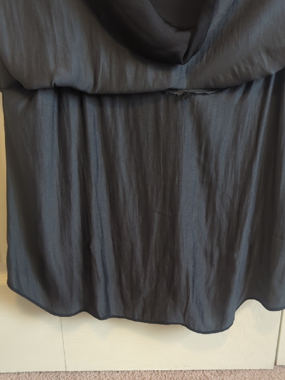 Evereve Collette Black Lace-Trim Silk Camisole - Picture 5 of 5
